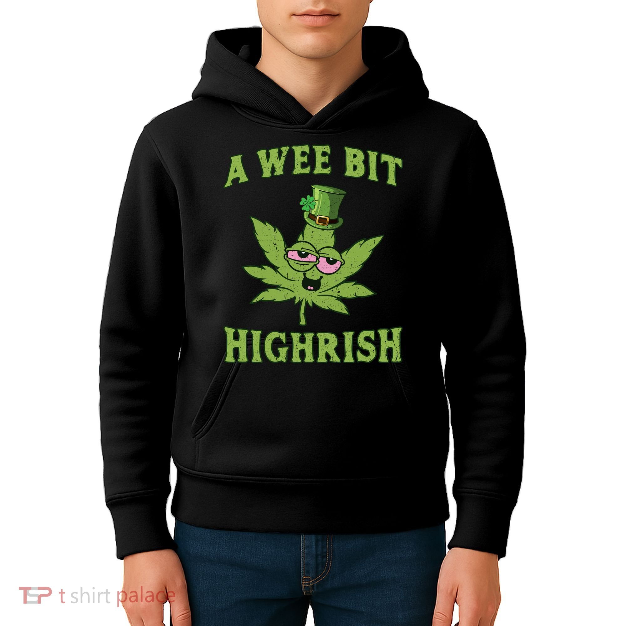 St Patricks Day, A Wee Bit, Funny St Patricks Day Kids Hoodie