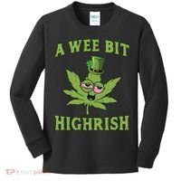 St Patricks Day, A Wee Bit, Funny St Patricks Day Kids Long Sleeve Shirt thumb 0