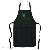 St Patricks Day If I Shenan Once I’Ll Shenanigan Funny Cat Apron thumb 0