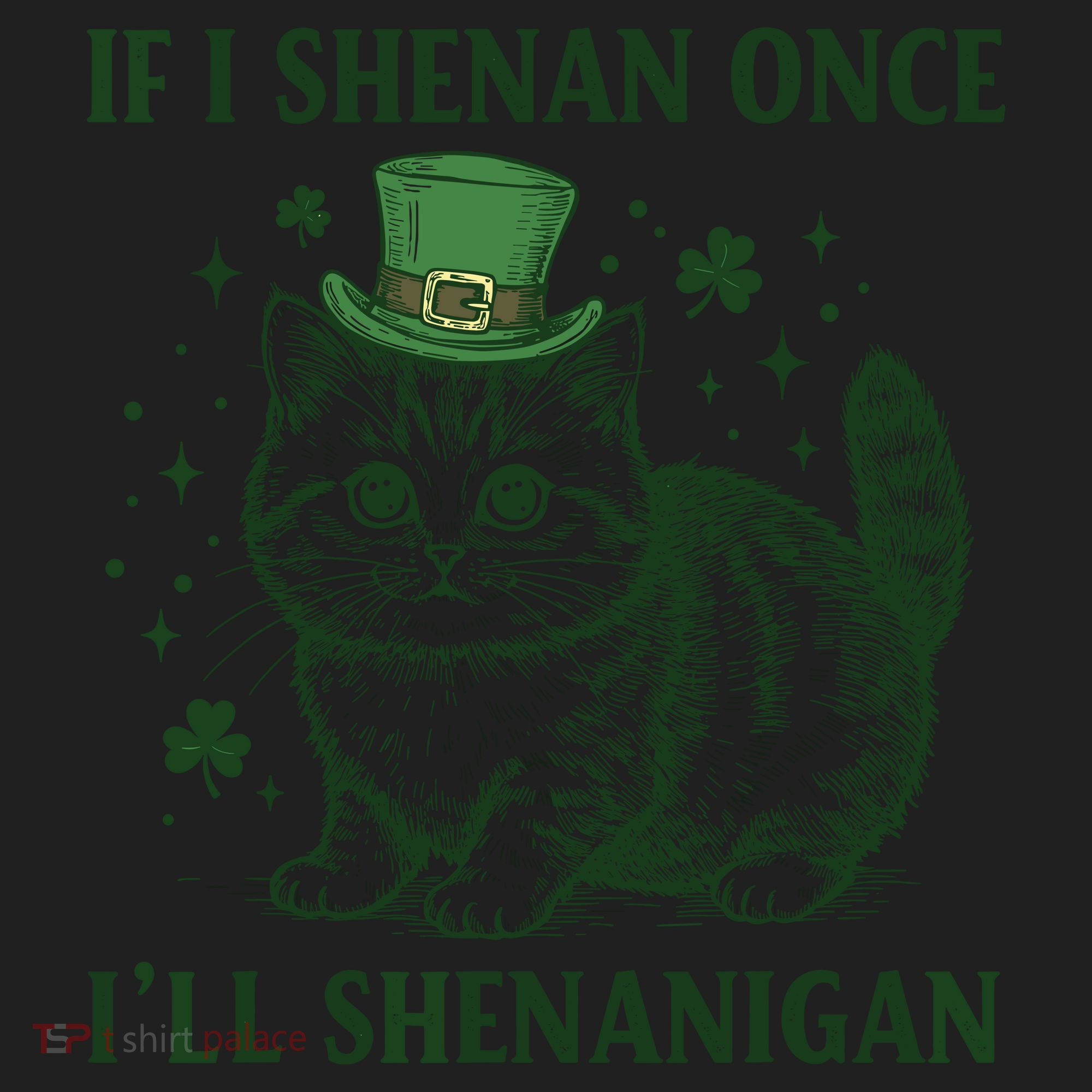 St Patricks Day If I Shenan Once I’Ll Shenanigan Funny Cat Hat