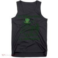St Patricks Day If I Shenan Once I’Ll Shenanigan Funny Cat Tank Top thumb 0