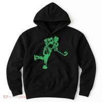 St Patricks Day Hockey Irish Saint Paddy's Shamrock Hoodie thumb 0