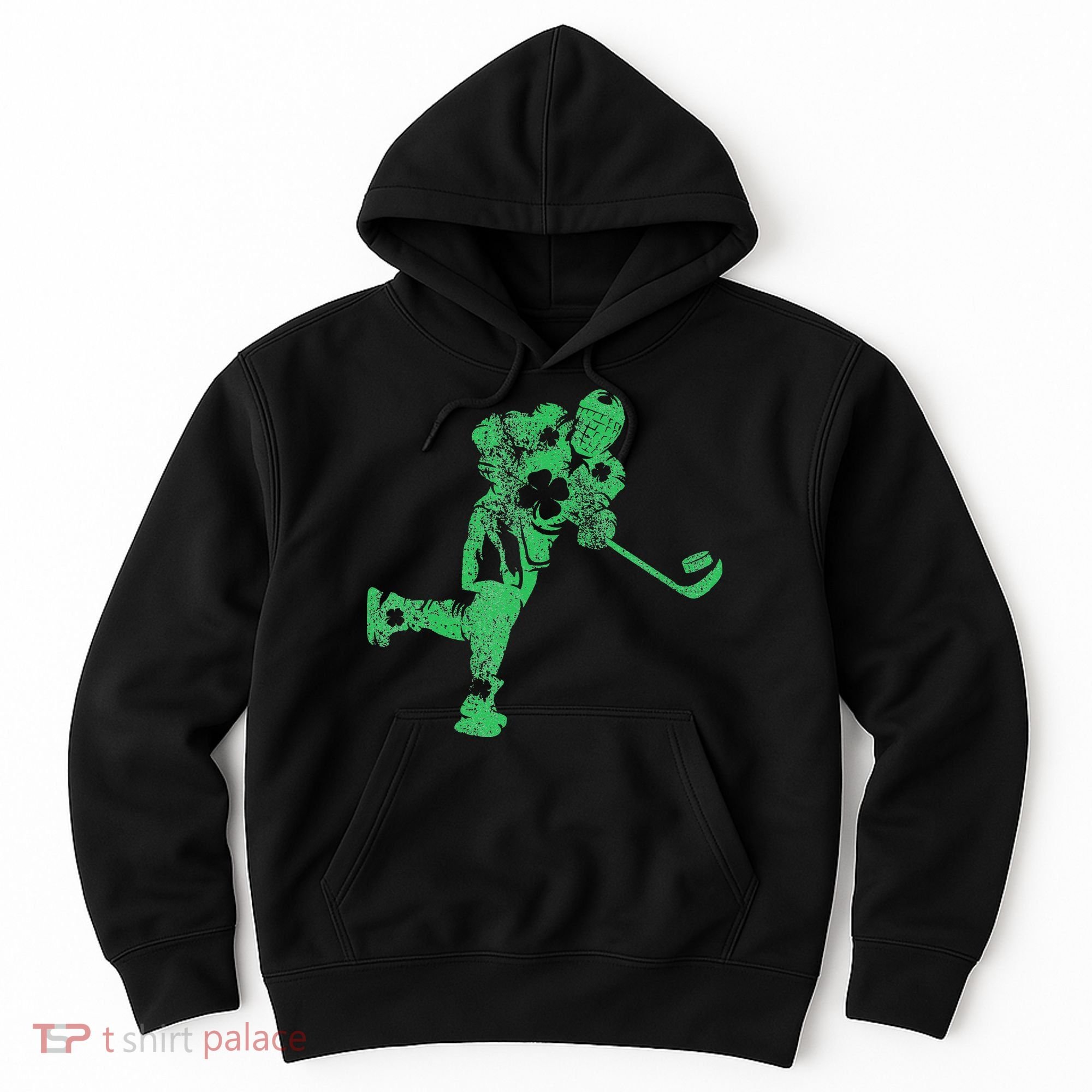 St Patricks Day Hockey Irish Saint Paddy's Shamrock Hoodie