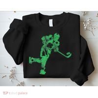 St Patricks Day Hockey Irish Saint Paddy's Shamrock Sweatshirt thumb 2
