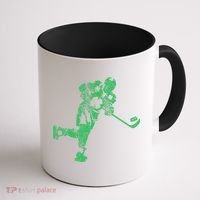 St Patricks Day Hockey Irish Saint Paddy's Shamrock Coffee Mug thumb 1