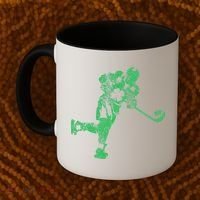 St Patricks Day Hockey Irish Saint Paddy's Shamrock Coffee Mug thumb 2