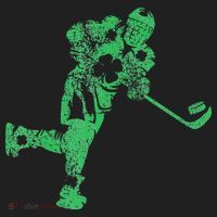 St Patricks Day Hockey Irish Saint Paddy's Shamrock Beanie thumb 2