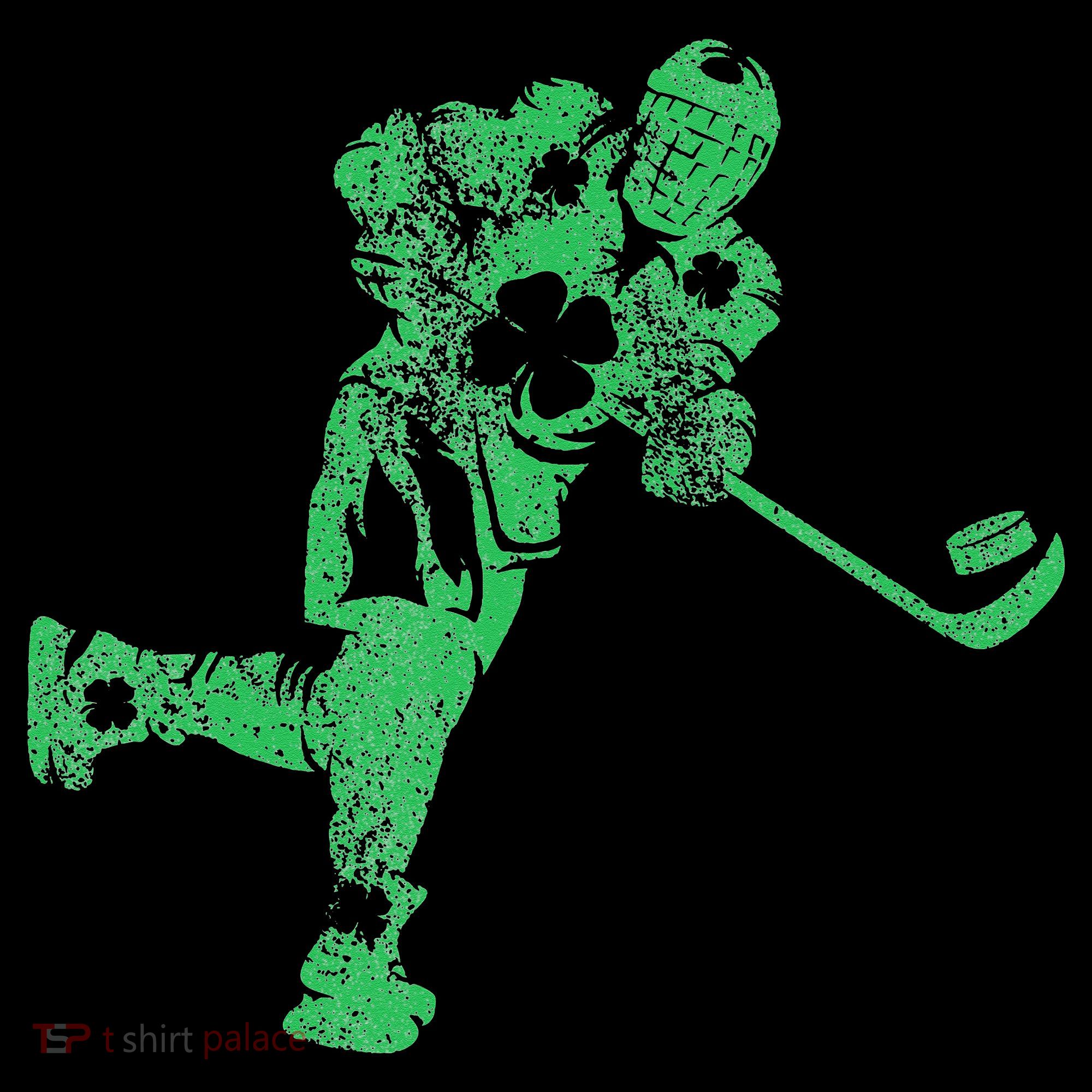 St Patricks Day Hockey Irish Saint Paddy's Shamrock Women's Hoodie
