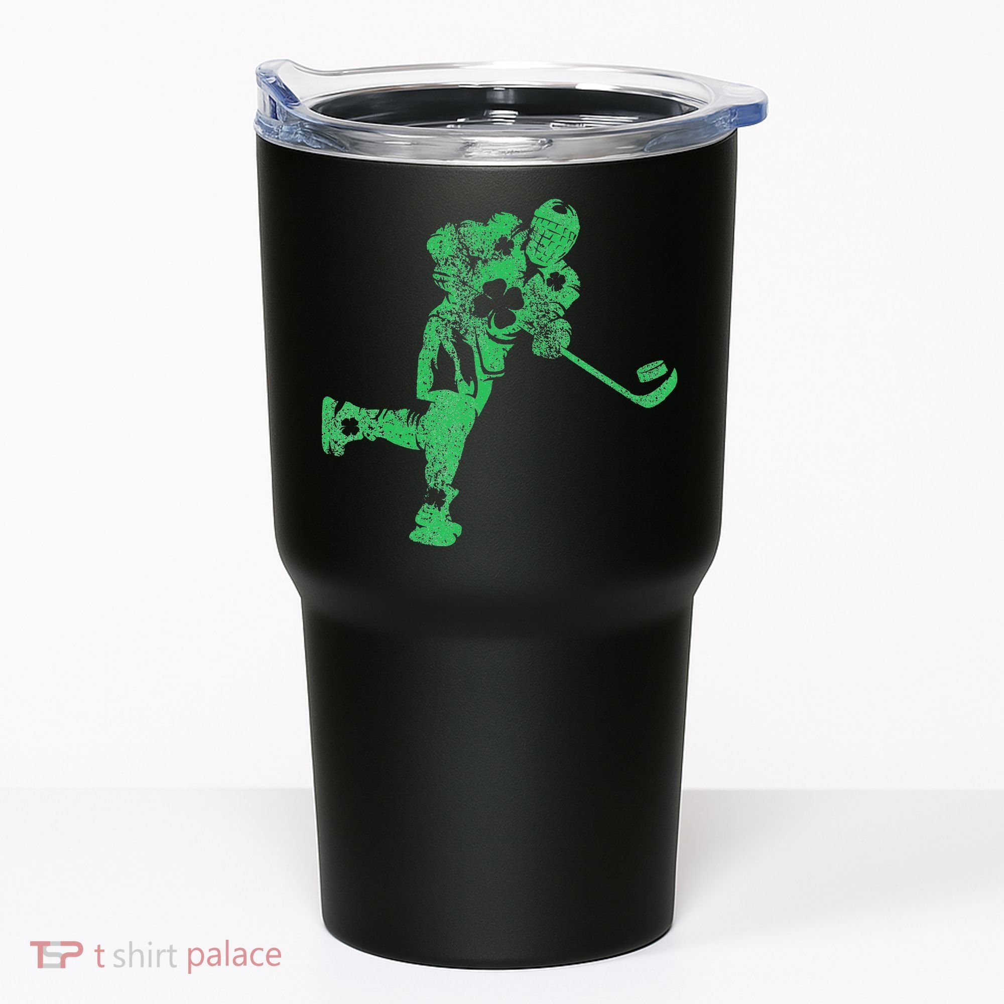 St Patricks Day Hockey Irish Saint Paddy's Shamrock Tumbler