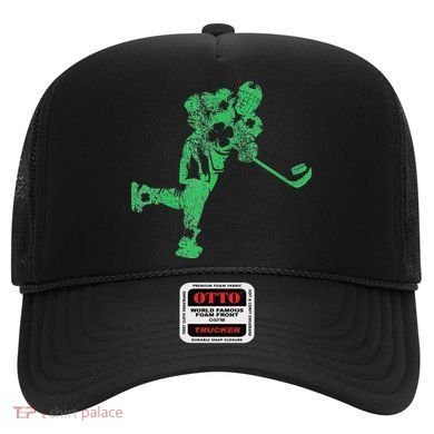 St Patricks Day Hockey Irish Saint Paddy's Shamrock Hat