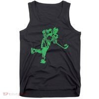 St Patricks Day Hockey Irish Saint Paddy's Shamrock Tank Top thumb 0