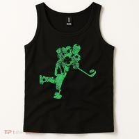 St Patricks Day Hockey Irish Saint Paddy's Shamrock Tank Top thumb 2