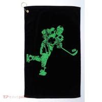 St Patricks Day Hockey Irish Saint Paddy's Shamrock Golf Towel thumb 0