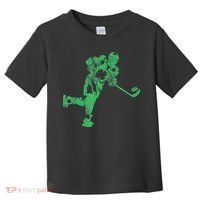 St Patricks Day Hockey Irish Saint Paddy's Shamrock Toddler T-Shirt thumb 0