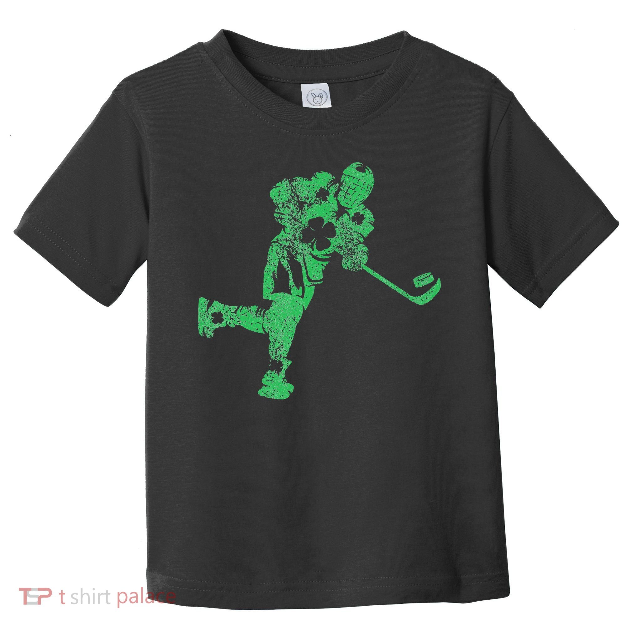 St Patricks Day Hockey Irish Saint Paddy's Shamrock Toddler T-Shirt