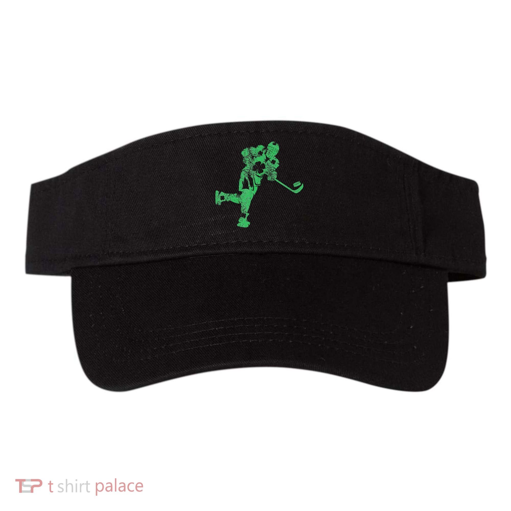 St Patricks Day Hockey Irish Saint Paddy's Shamrock Visor