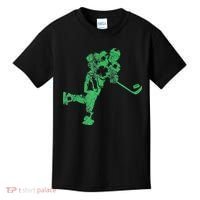 St Patricks Day Hockey Irish Saint Paddy's Shamrock Kids T-Shirt thumb 0
