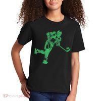 St Patricks Day Hockey Irish Saint Paddy's Shamrock Kids T-Shirt thumb 2