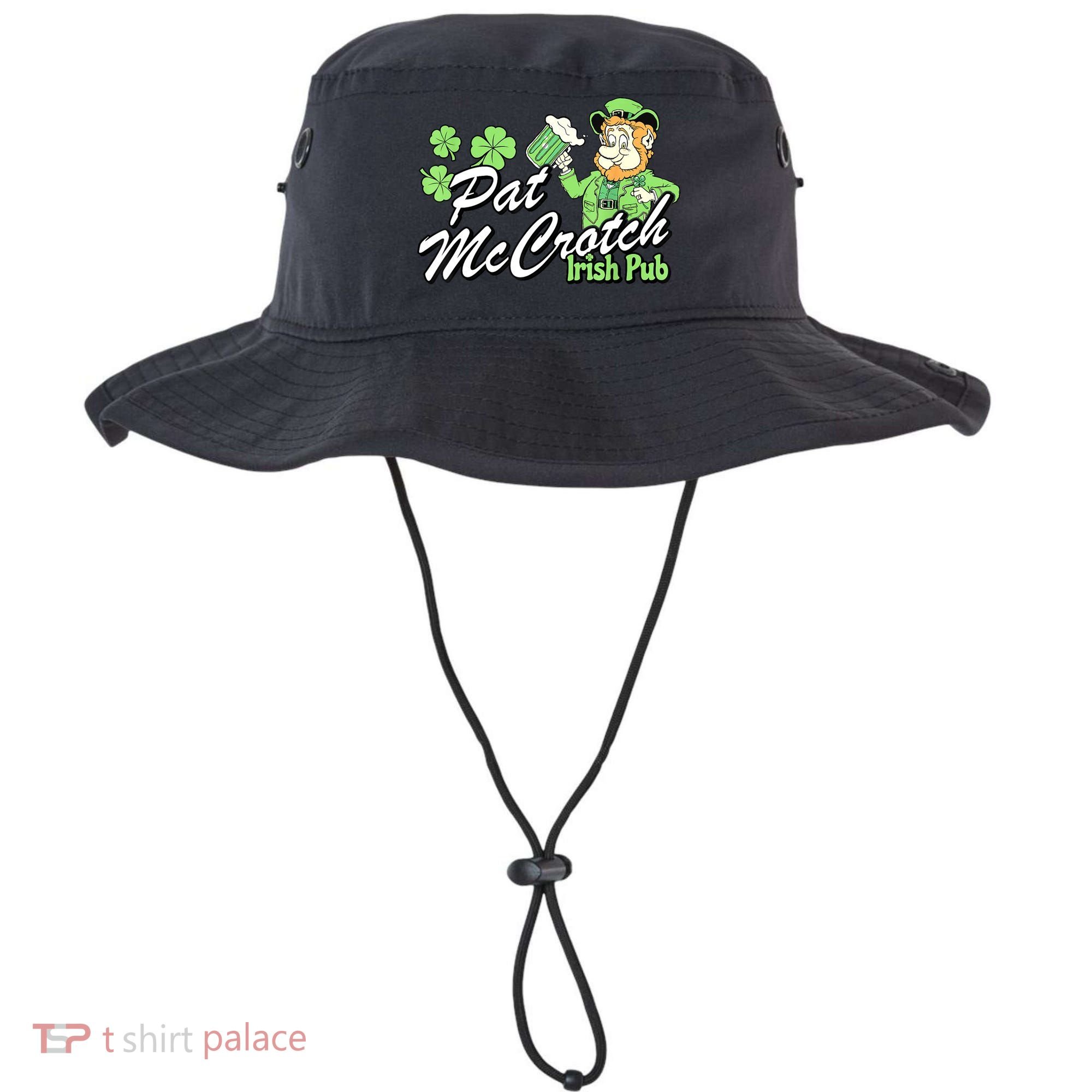 St. PattyS Day Pat Mccrotch Irish Pub Lucky Clover Bucket Hat