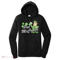 St. PattyS Day Pat Mccrotch Irish Pub Lucky Clover Women's Hoodie thumb 0