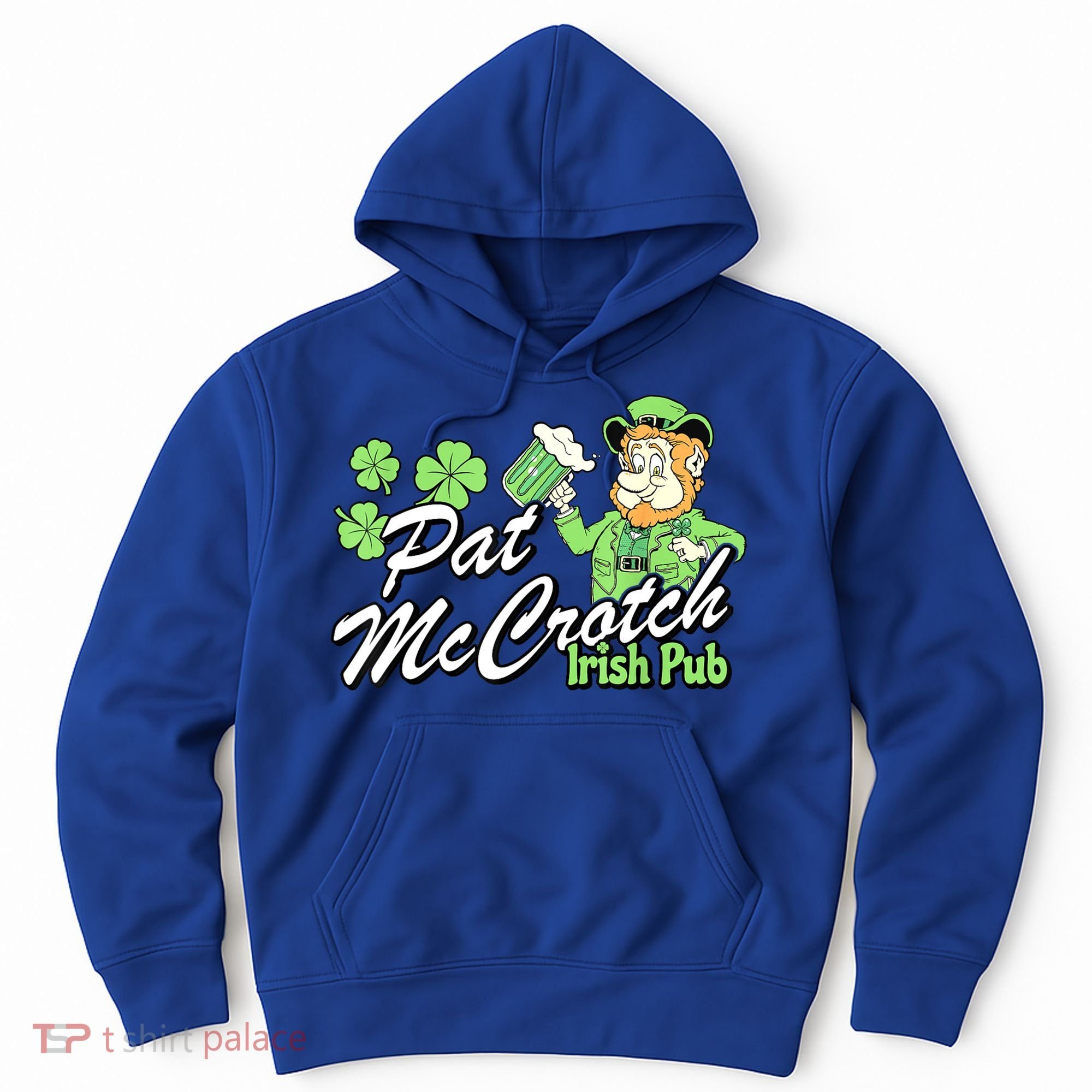 St. PattyS Day Pat Mccrotch Irish Pub Lucky Clover Hoodie