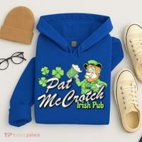 St. PattyS Day Pat Mccrotch Irish Pub Lucky Clover Hoodie thumb 4
