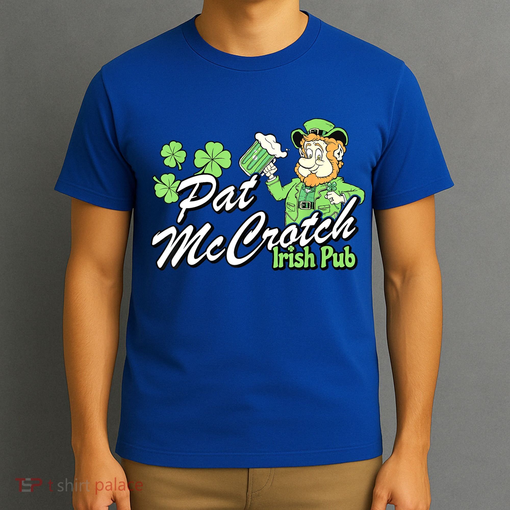 St. PattyS Day Pat Mccrotch Irish Pub Lucky Clover T-Shirt