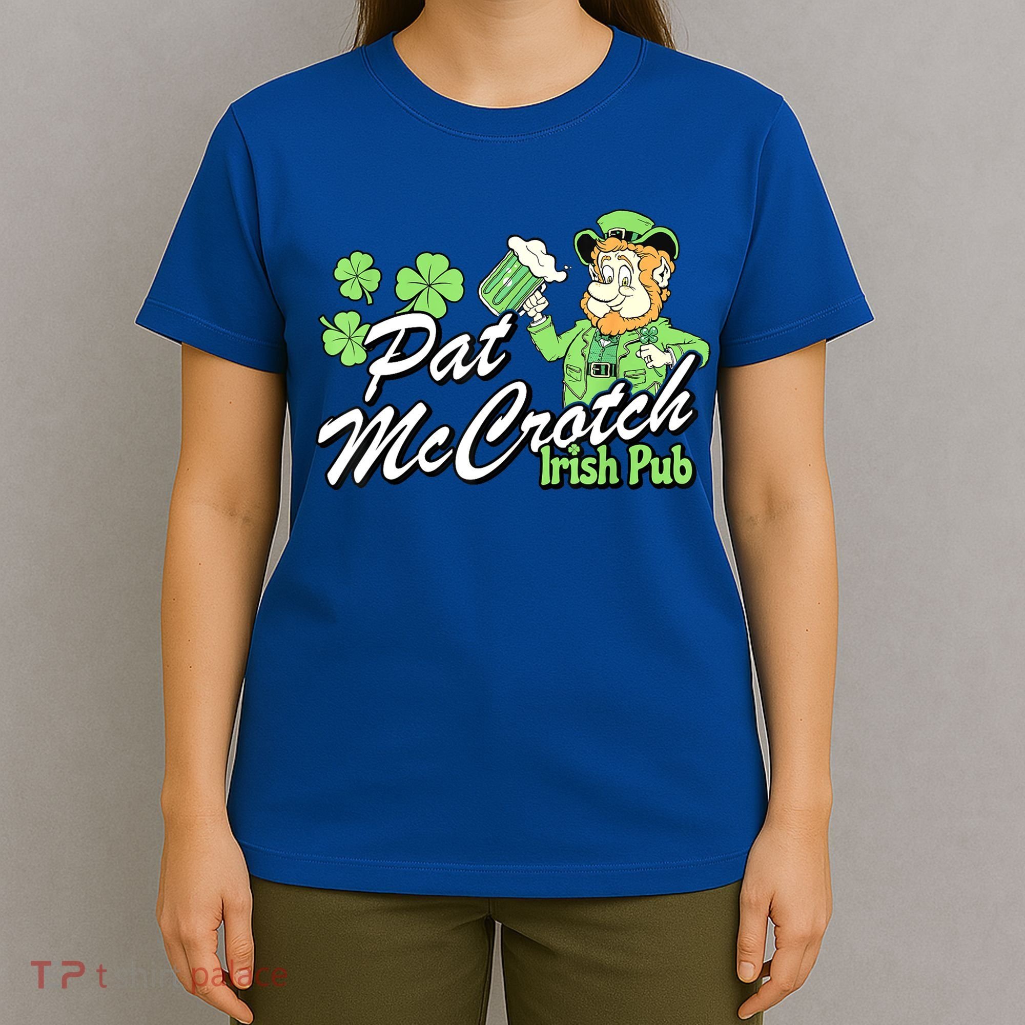 St. PattyS Day Pat Mccrotch Irish Pub Lucky Clover T-Shirt