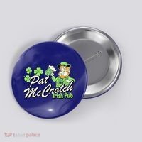St. PattyS Day Pat Mccrotch Irish Pub Lucky Clover Button thumb 0
