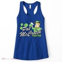 St. PattyS Day Pat Mccrotch Irish Pub Lucky Clover Women's Tank Top thumb 0
