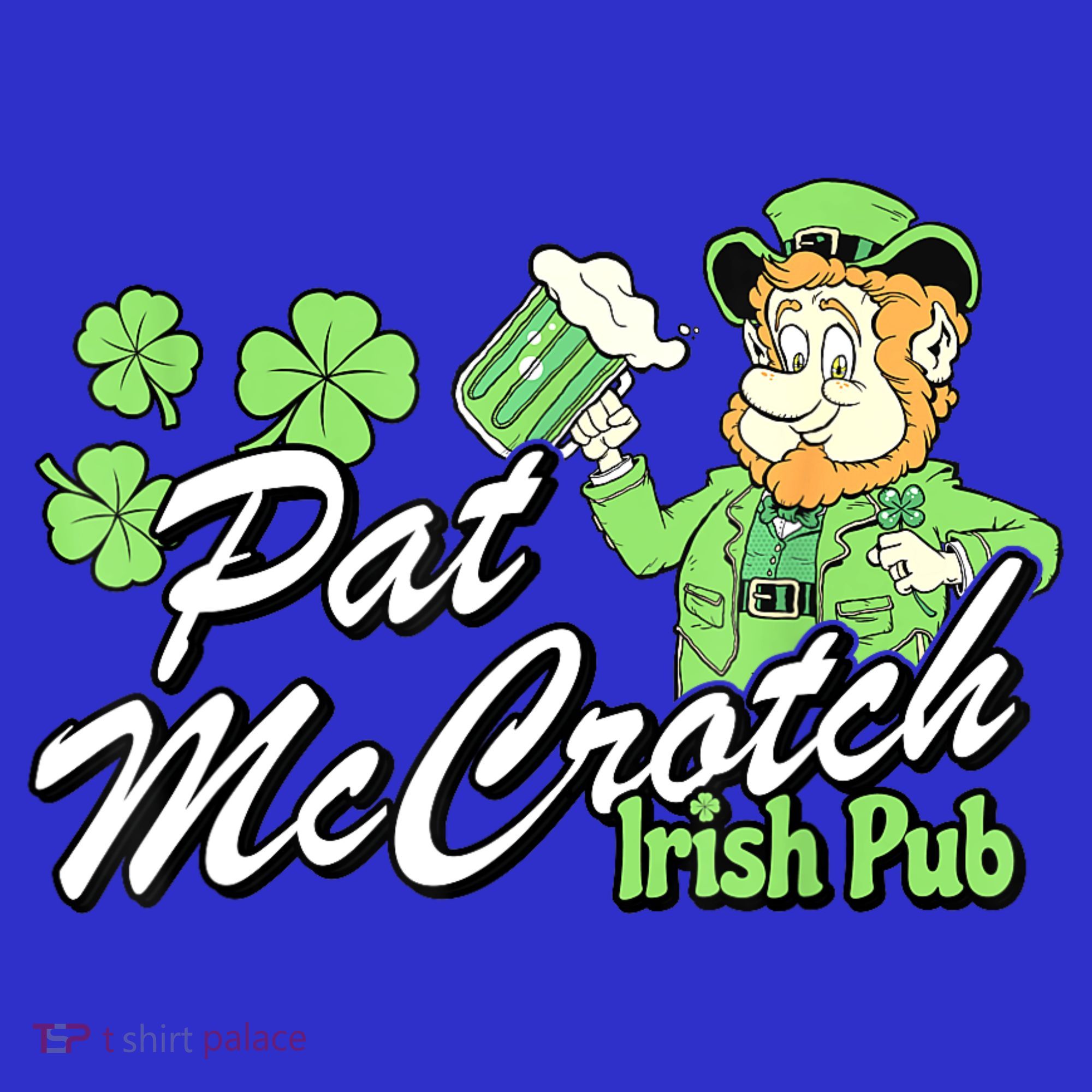 St. PattyS Day Pat Mccrotch Irish Pub Lucky Clover Women's Tank Top