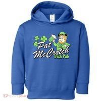 St. PattyS Day Pat Mccrotch Irish Pub Lucky Clover Toddler Hoodie thumb 0