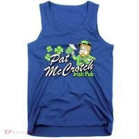 St. PattyS Day Pat Mccrotch Irish Pub Lucky Clover Tank Top thumb 0