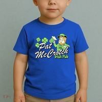 St. PattyS Day Pat Mccrotch Irish Pub Lucky Clover Toddler T-Shirt thumb 2