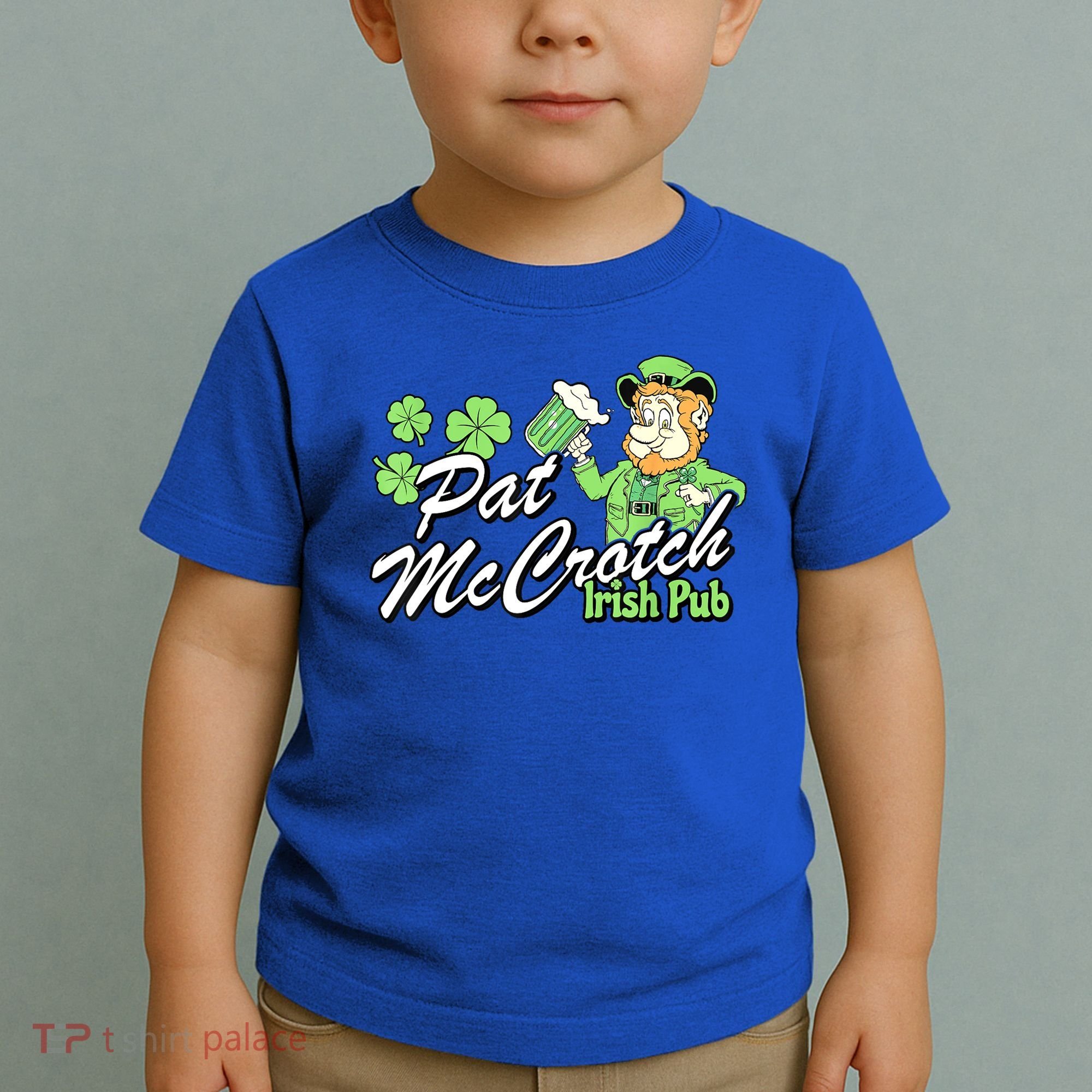 St. PattyS Day Pat Mccrotch Irish Pub Lucky Clover Toddler T-Shirt