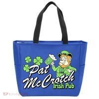 St. PattyS Day Pat Mccrotch Irish Pub Lucky Clover Tote Bag thumb 0