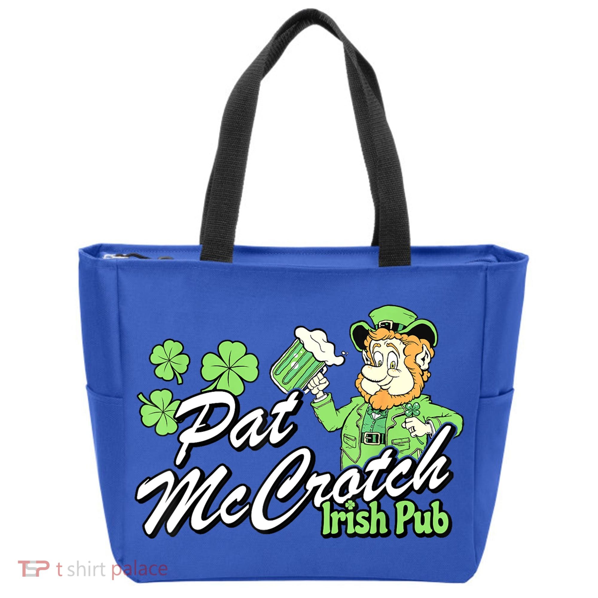St. PattyS Day Pat Mccrotch Irish Pub Lucky Clover Tote Bag