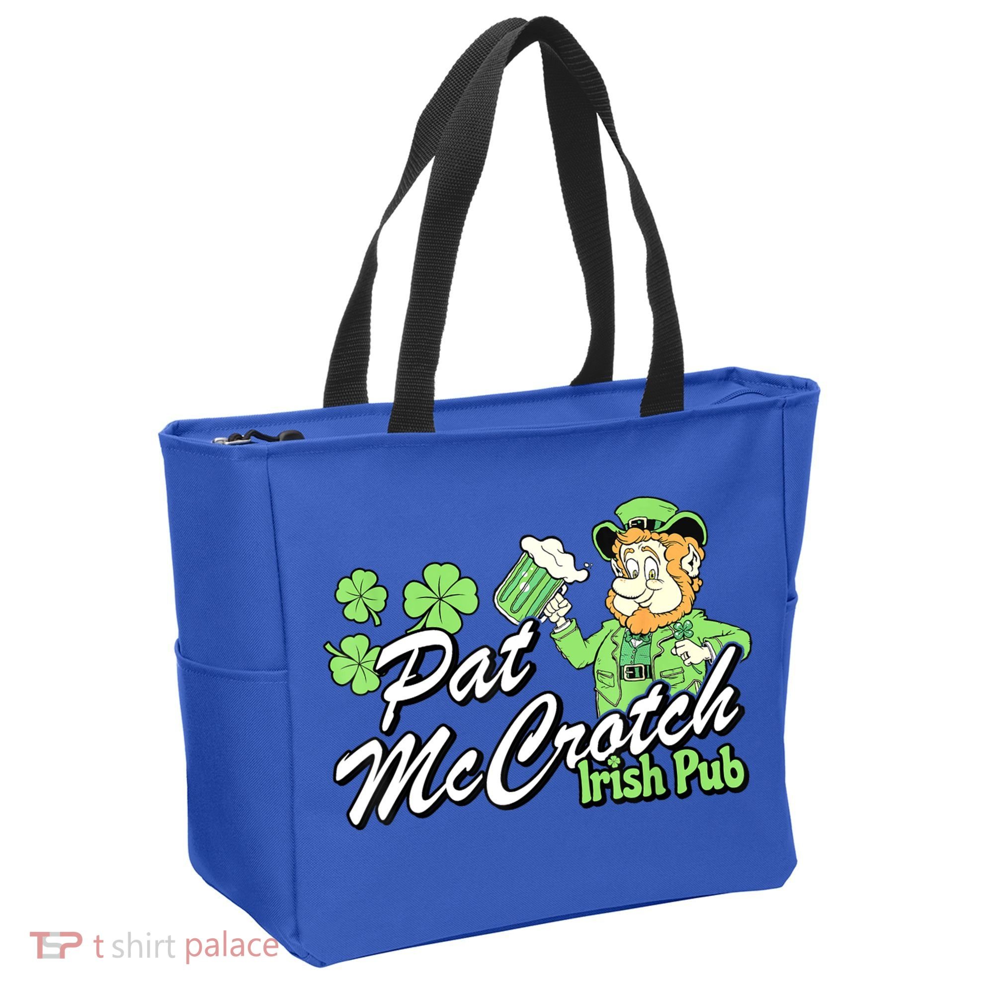 St. PattyS Day Pat Mccrotch Irish Pub Lucky Clover Tote Bag