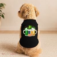 St Patricks Day Usa American Flag Beers Doggie Tank thumb 2