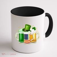 St Patricks Day Usa American Flag Beers Coffee Mug thumb 1