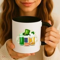 St Patricks Day Usa American Flag Beers Coffee Mug thumb 3