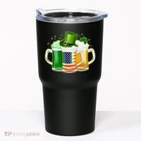 St Patricks Day Usa American Flag Beers Tumbler thumb 0