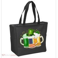 St Patricks Day Usa American Flag Beers Tote Bag thumb 2