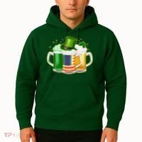 St Patricks Day Usa American Flag Beers Hoodie thumb 2