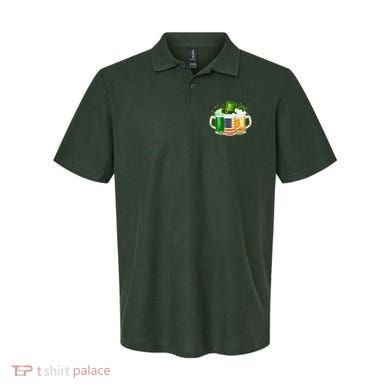 St Patricks Day Usa American Flag Beers Polo