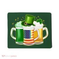 St Patricks Day Usa American Flag Beers Mousepad thumb 0