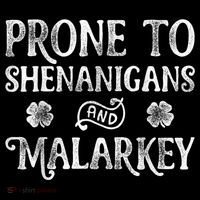 St Patricks Day, Prone To Shenanigans And Malarkey, Funny St Patricks Day Women's Hoodie thumb 2