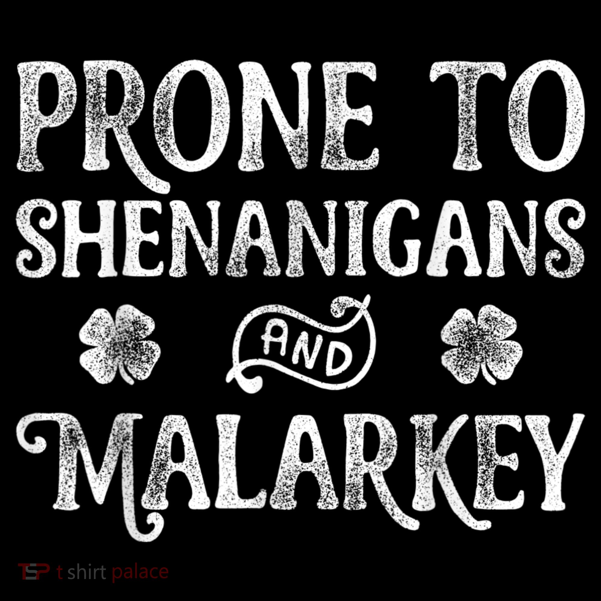 St Patricks Day, Prone To Shenanigans And Malarkey, Funny St Patricks Day Women's Hoodie