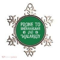 St Patricks Day, Prone To Shenanigans And Malarkey, Funny St Patricks Day Ornament thumb 0