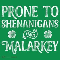 St Patricks Day, Prone To Shenanigans And Malarkey, Funny St Patricks Day Women's T-Shirt thumb 6